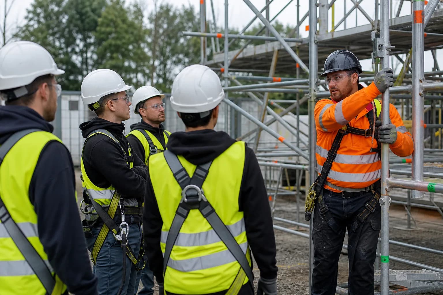 Scaffold Training Area Industrial training visual.